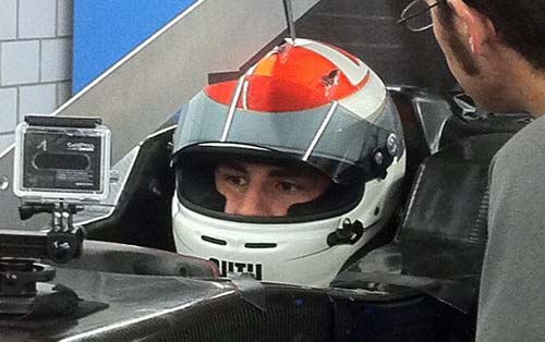 Sutil has seat fitting in 2014 Sauber