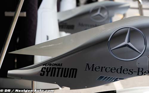 La Mercedes F1 W05 a roulé à Silverstone