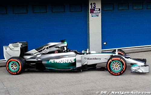 Mercedes dévoile sa F1 W05