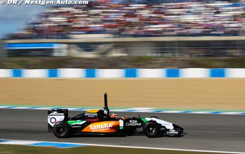 Hülkenberg découvre la VJM07