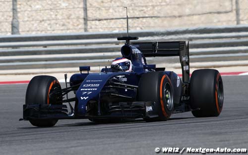 Bahrain I, Day 2: Williams test report