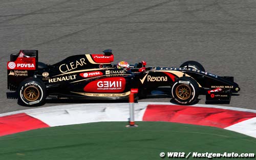 La Lotus E22 partiellement détruite dans