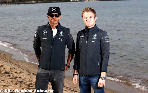 Signs of strain between Mercedes duo