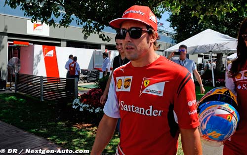 Alonso très prudent avant la course