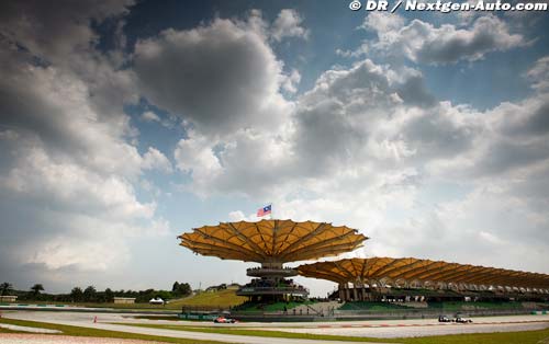 Toujours deux zones DRS à Sepang