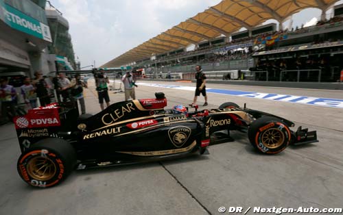 Lotus espère vite rattraper McLaren