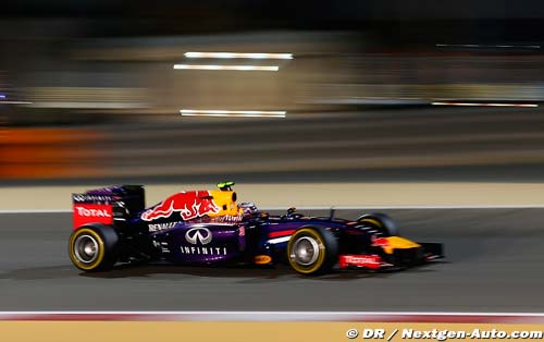 Ricciardo au pied du podium, Vettel à la