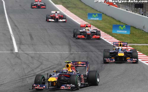 Red Bull has led 67pc of laps in 2011