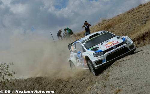 Three Polo R WRC fighting for the podium