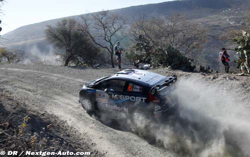 Evans encourages M-Sport in Sardinia