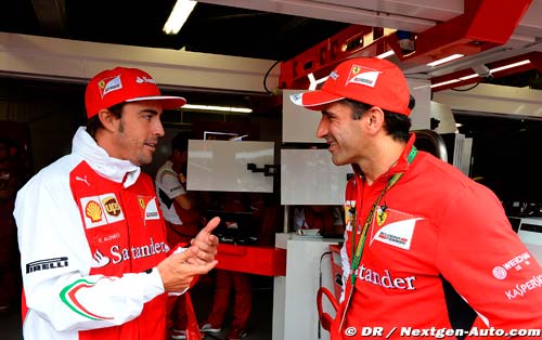 Ferrari tester insists Alonso 'happ
