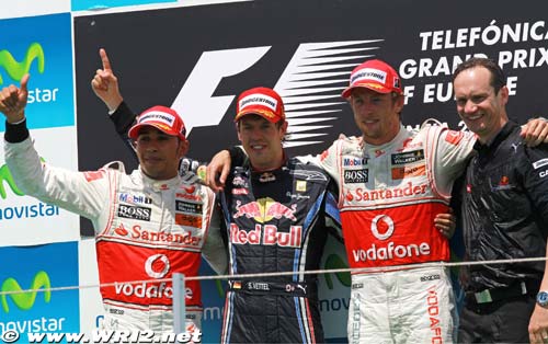 Vettel wins the European Grand Prix!
