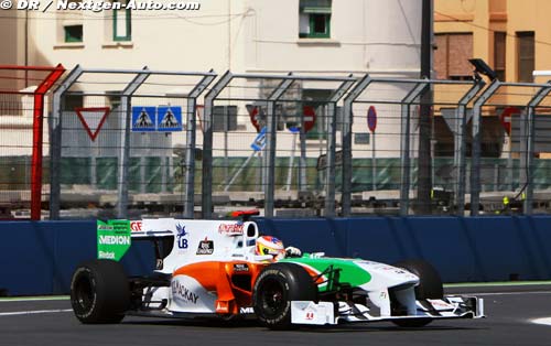 Le F-duct de Force India fonctionne bien