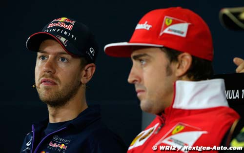 Vettel not blaming Alonso for Ferrari