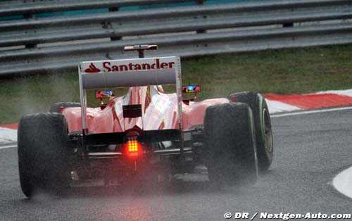 Vettel au volant d'une Ferrari 2012
