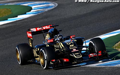 Grosjean a découvert la Lotus E23