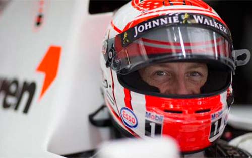 Button dans la McLaren MP4-6 d'Ayrt