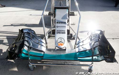 Nouvel aileron avant pour Mercedes (…)