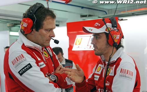 Costa positive on the first Ferrari test