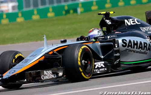Force India 'B' car passes