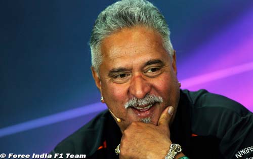 Mallya veut voir Force India rebondir à