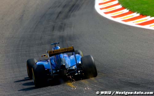 Sauber en retrait sur le circuit de Spa