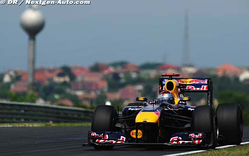 Vettel keeps Red Bull on top in Hungary