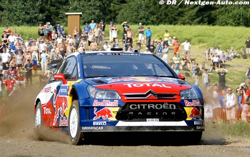 The Citroën Total WRT on the right track