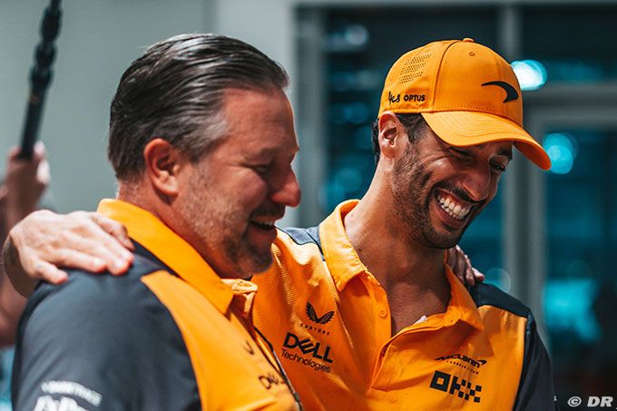 Ricciardo remercie McLaren F1 même (…)