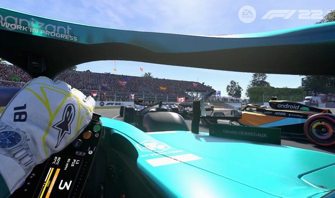 F1 22 VR Gameplay Video - Lance Stroll at Canadian Grand Prix