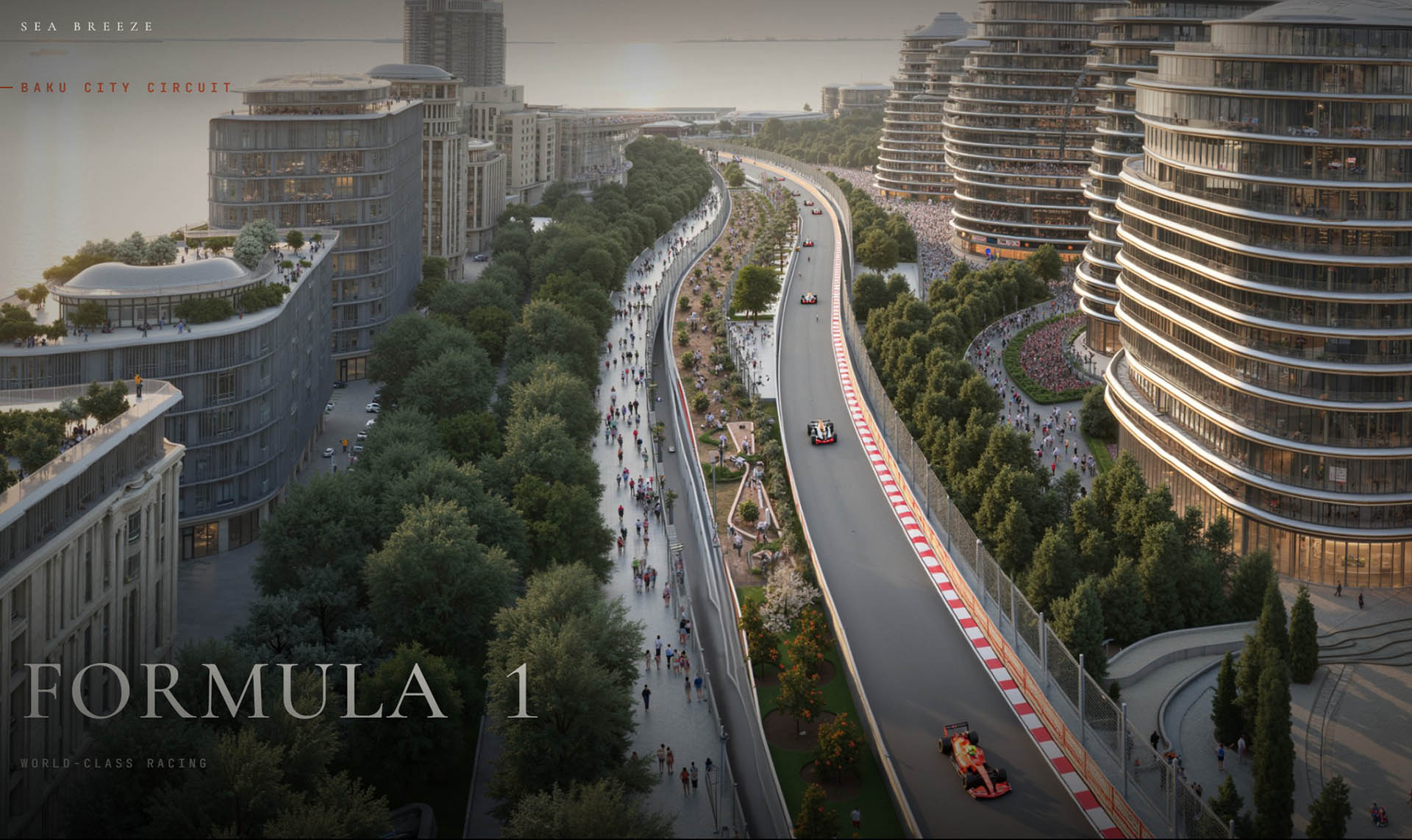 Un nouveau circuit pour le GP d'Azerbaïdjan au cœur d'une île artificielle