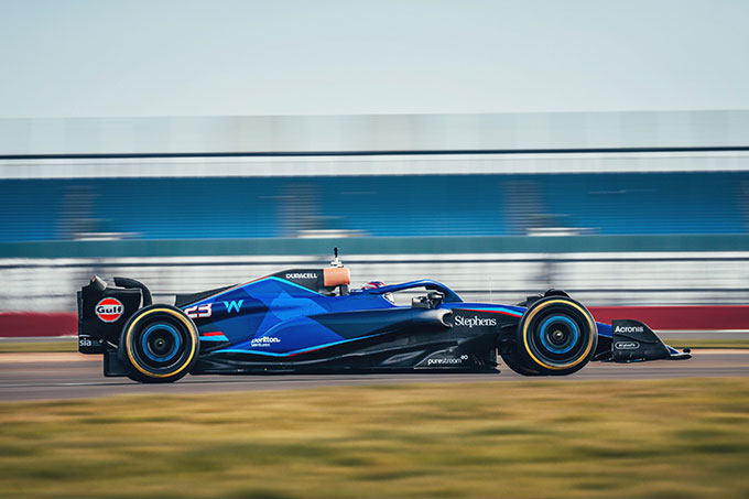 La Williams FW45 entame son shakedown à