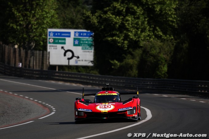 24H du Mans, Hyperpole : Ferrari (…)