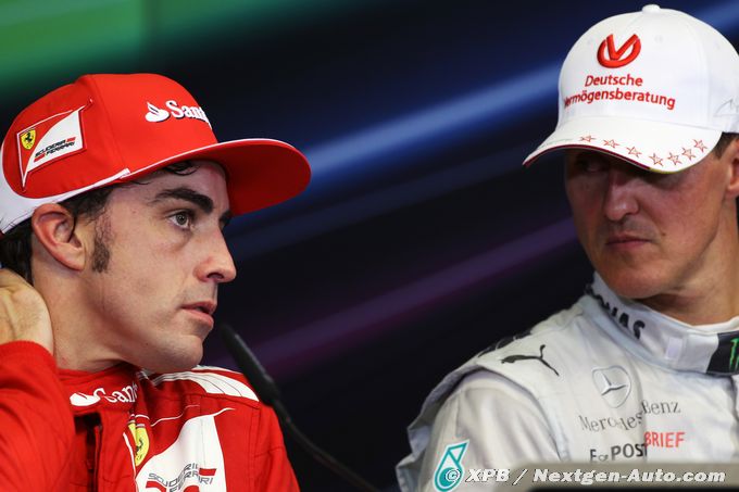 Schumacher ‘nerveux', Alonso (...)