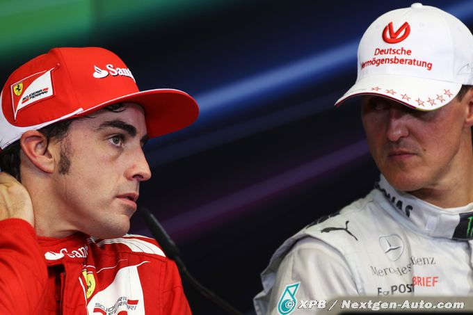 Schumacher ‘nerveux', Alonso (…)