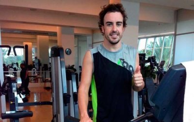Alonso de retour à l’entrainement... sans mal au dos
