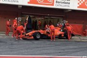 Ferrari et Red Bull en piste à Barcelone avec les pneus 2020