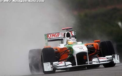 Sutil tops wet opening practice in Germany
