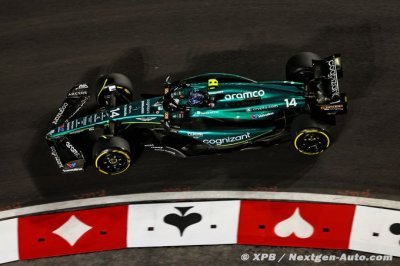 Alonso 3e, Stroll 8e&nbsp;: Aston Martin F1 démarre bien à Las Vegas