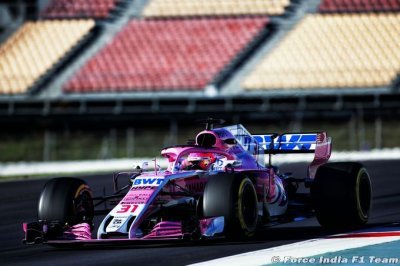 Esteban Ocon conclut les essais de Force India avec 163 tours