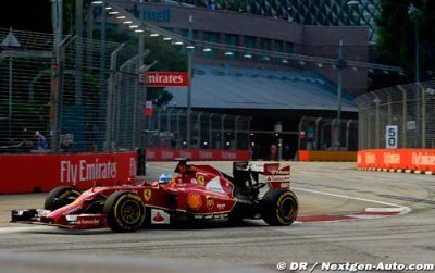 Race - Singapore GP report: Ferrari