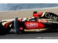 Maldonado a enfin pu travailler avec la Lotus E22
