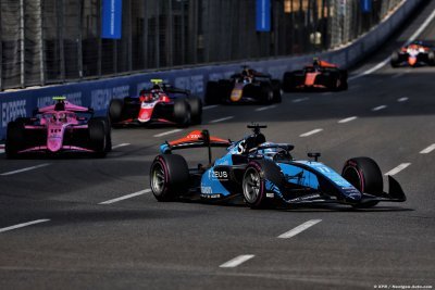 F2, Bakou, Course principale : Crawford résiste à Dürksen pour s’imposer