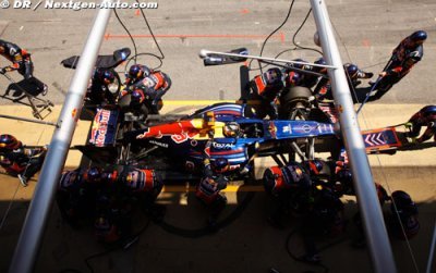 Red Bull aussi les plus rapides dans les stands