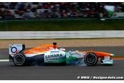 Force India tombe de haut