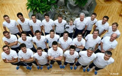 Staff et pilotes Audi préparent la saison au Winter Camp