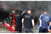Team personnel injured in horrific post race fire