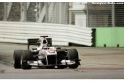 Les deux Sauber dans le mur