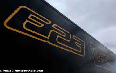 La Lotus E23 sera en piste demain... peut-être