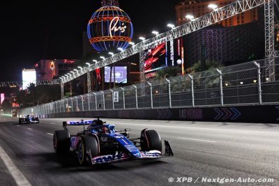 Alpine F1 en difficulté après les Libres 2 à Las Vegas